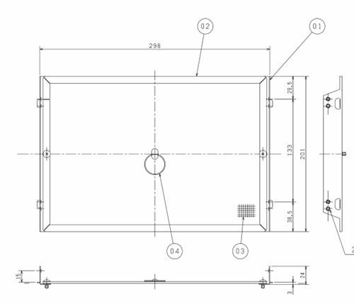 ▲三菱 【P-25KSP5】 標準換気扇システム部材 ウェザーカバー用防虫網  