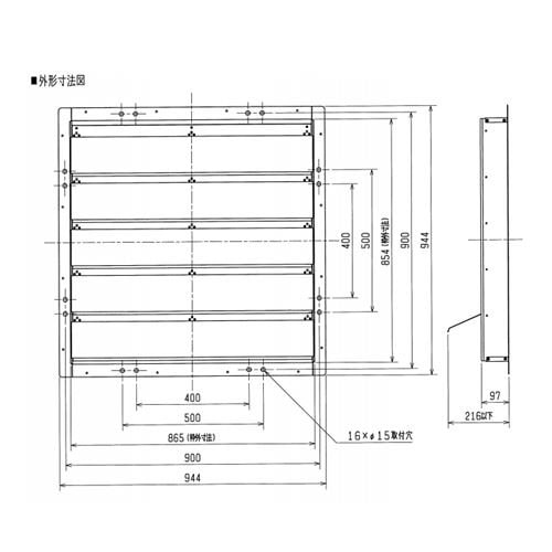 ●三菱 ソーワテクニカ 【SH-80C】※ 畜舎用有圧換気扇システム部材 風圧式シャッター   管理番号：3080