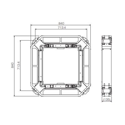 ●※メーカー直送のみ※三菱 【PAC-SK76TM】※ 店舗・事務所用パッケージエアコン（Ｍｒ．ＳＬＩＭ） 別売 多機能ケースメント（高性能フィルター用／外気取入用ケースメント）  管理番号：3080
