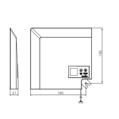 ▲三菱 【PAR-SK6TA】 店舗・事務所用パッケージエアコン（Ｍｒ．ＳＬＩＭ）  別売 ワイヤレスリモコンキット（操作部＋受光部キット）   