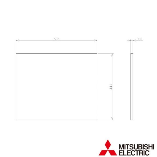 ▲三菱 【PS-40RCYF3】 産業用送風機 別売 有圧換気扇用部材 雨水侵入抑制部材用予備フィルター   