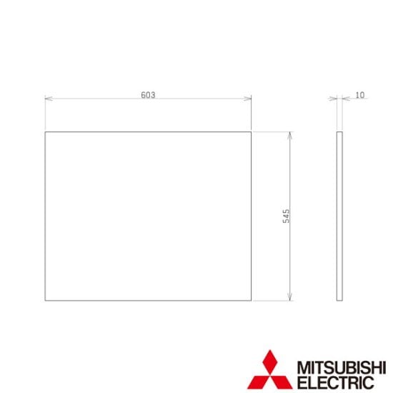 ●三菱 【PS-50RCYF3】※ 産業用送風機 別売 有圧換気扇用部材 雨水侵入抑制部材用予備フィルター   管理番号：1340