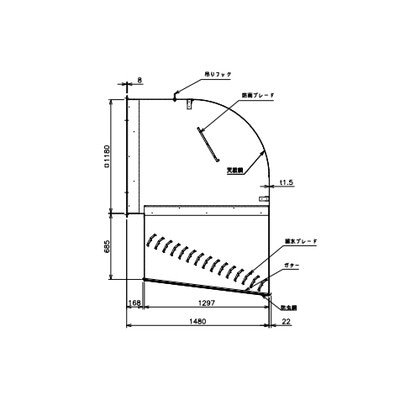 ●※メーカー直送のみ※三菱 【QWH-105KSAM】※ 産業用送風機 別売 有圧換気扇用部材  管理番号：3080