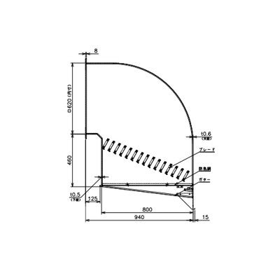 ●※メーカー直送のみ※三菱 【QWH-60KSA】※ 産業用送風機 別売 有圧換気扇用部材  管理番号：3080