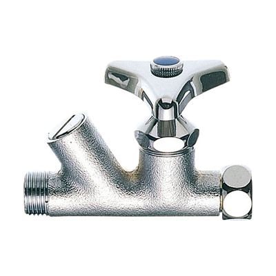 ▲三栄水栓 SANEI【V29A-13】ストレーナ45°化粧バルブ