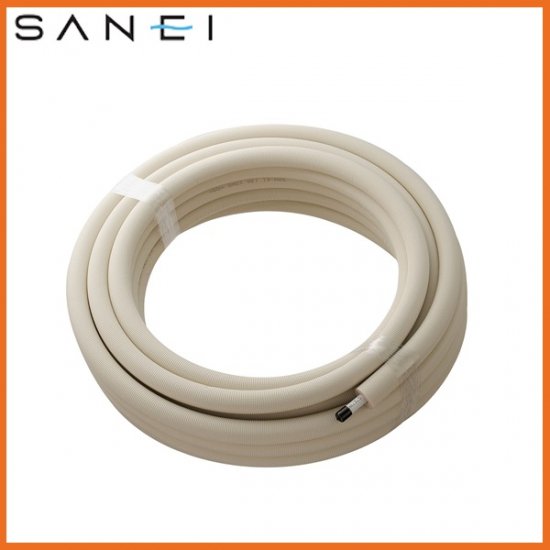 ▲三栄水栓 SANEI【T102-2Y-10AX25-20】※保温材付アルミ複合架橋ポリエチレン管