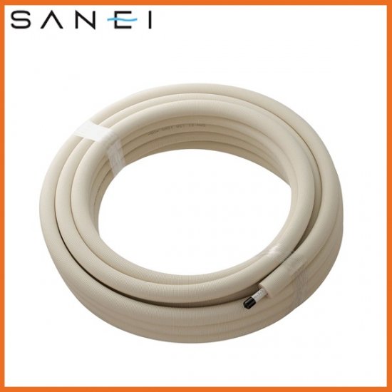 ▲三栄水栓 SANEI【T102T-2Y-13AX25-10】※保温材付アルミ複合架橋ポリエチレン管