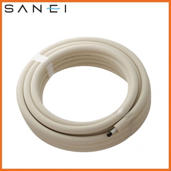 ▲三栄水栓 SANEI【T102T-2Y-13AX50-10】※保温材付アルミ複合架橋ポリエチレン管