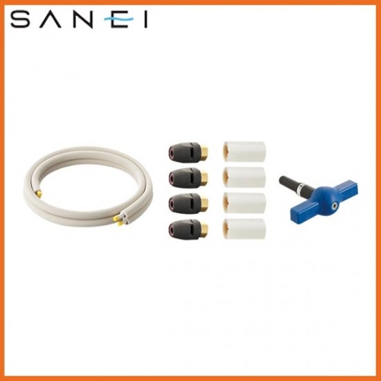 ▲三栄水栓 SANEI【T102T-2YS-13AX5-20】ヒートポンプ専用配管セット