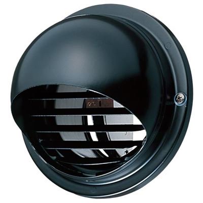 ●東芝【DV-201RDV(K)】防火ダンパー付丸形パイプフード ガラリ付 色：ブラック