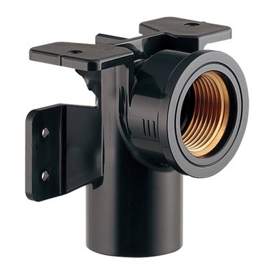 ▲KAKUDAI カクダイ【619-326-20】樹脂製両座付水栓エルボ２０×１３