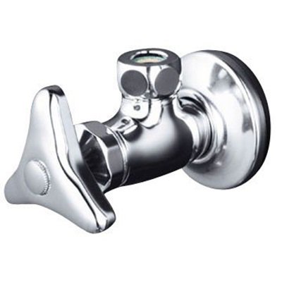 ▲KVK【K115C】送り座付アングル形止水栓 袋ナット無 