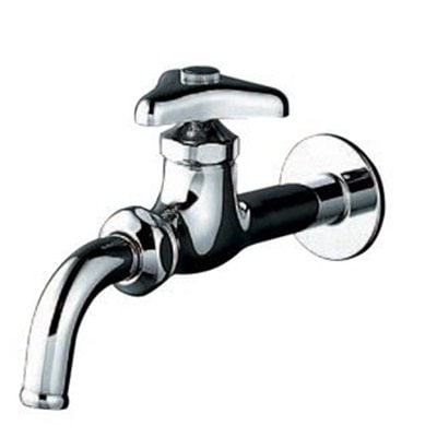 ▲KVK【K12】胴長吐水口回転形水栓 蛇口