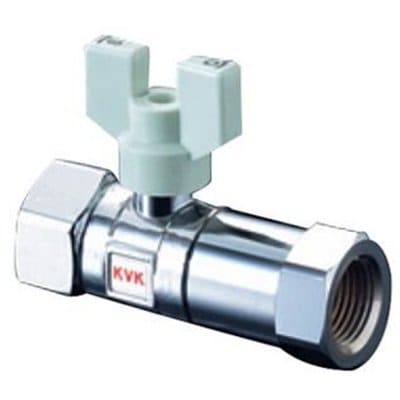 ▲KVK【K148】逆止弁付ボールバルブ20×13 めねじ×めねじ 