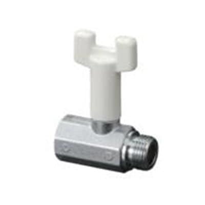 ▲KVK【K155L】ボールバルブ13 首長ハンドル仕様 