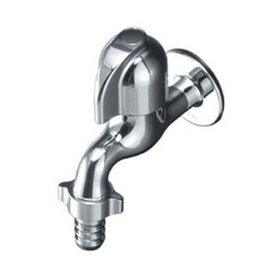 ▲KVK【K4EJ】カップリング付横水栓 節水チップ内蔵型 蛇口