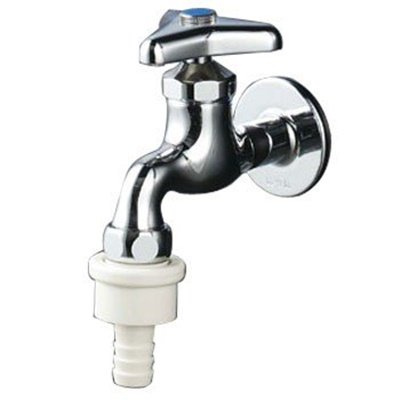 ▲KVK【K4GZ】自動接手カップリング付横水栓(ワンタッチカプラ付) 寒冷地用