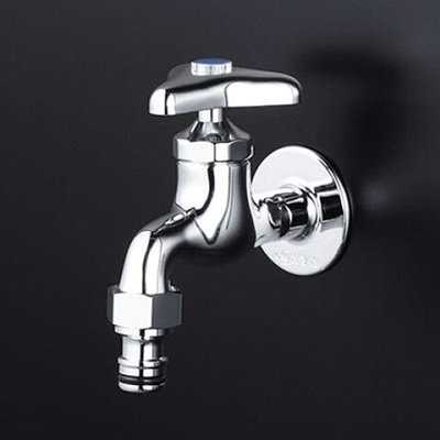 ▲KVK【K4SPZ】屋外ホース接続ニップル付横水栓 寒冷地用