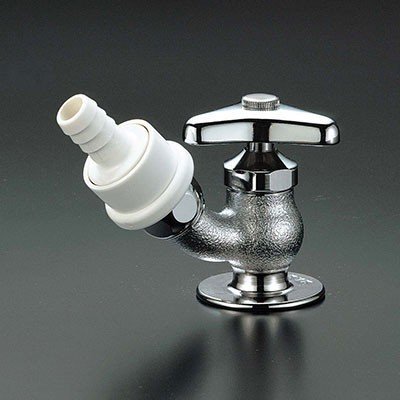 ▲KVK【K8GZ】自動接手散水栓(ワンタッチカプラ付) 寒冷地用