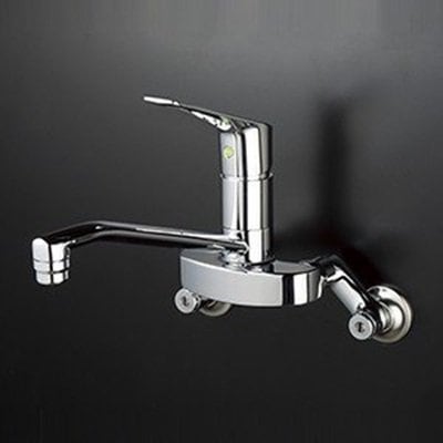 ▲KVK【KM5010ZTEC】シングルレバー式混合栓 寒冷地仕様 混合水栓