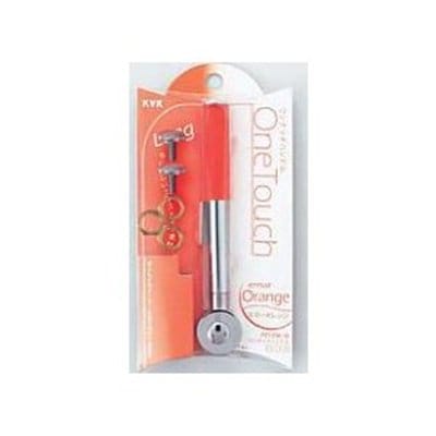 ▲KVK【PZ129L-O】ワンタッチレバーハンドルロングタイプエマーオレンジ 