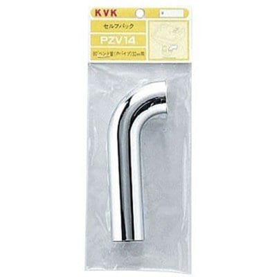 ▲KVK【PZV14】90°ベンド管Pトラップ用32(1 1/4) 