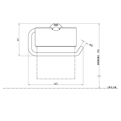 ◎TOTO【YH407R】紙巻器 紙切板マットタイプ