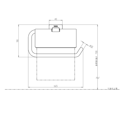 ◎TOTO【YH408R】紙巻器 紙切板鏡面タイプ