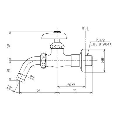 ◎TOTO【T200ESUN13C】ユーティリティ用水栓 ホーム水栓 送り座付き横水栓 寒冷地仕様 蛇口