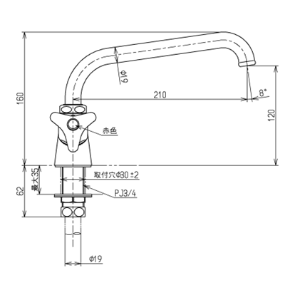 ◎TOTO【T36LS20H】水栓金具 単水栓 自在式 泡まつキャップなしタイプ 蛇口 受注生産品