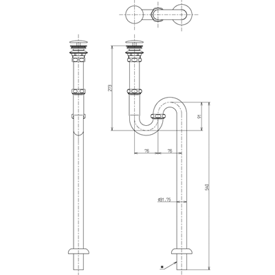 ▲TOTO【T6SM10】床排水金具 Sトラップ 32mm 目皿カバー付