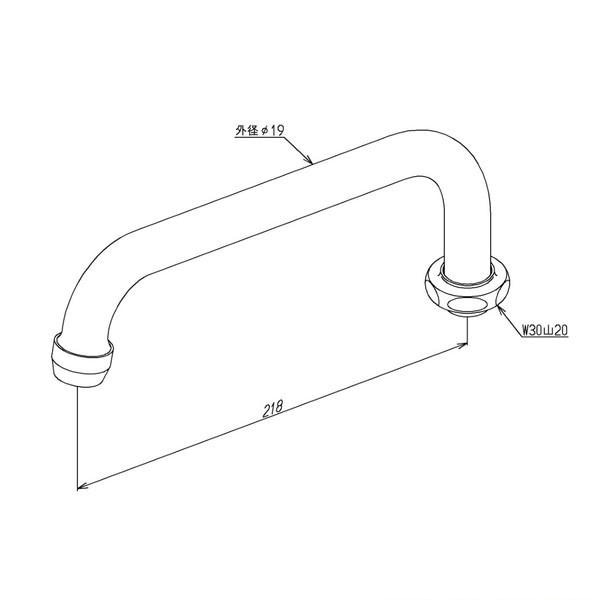 ▲TOTO【TH5C0237】水栓金具取り替えパーツ 自在スパウト 整流キャップ付き