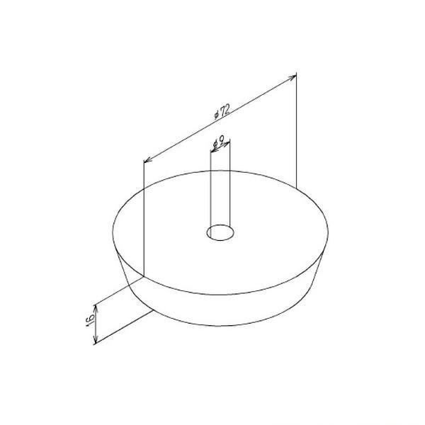 ▲TOTO【TH91304E】水栓金具取り替えパーツ ゴム栓 特注品