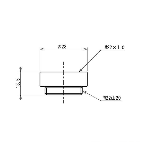 ▲TOTO【THD7-1】水栓金具 部材 取り付け部品 外ねじ水栓用 M22×P1．00
