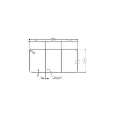 ◎TOTO【PCD1660N】※ハーフ０８タイプ０ふろふた  組み合わせ式 3枚 浴室 受注生産品