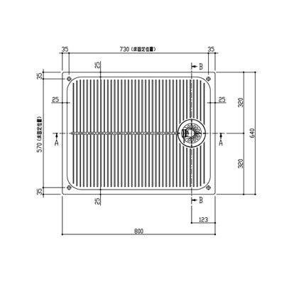 ▲TOTO【PWSP80HB2W】※※洗濯機パン（横引きトラップ）  800サイズ BL品 管理番号：1760
