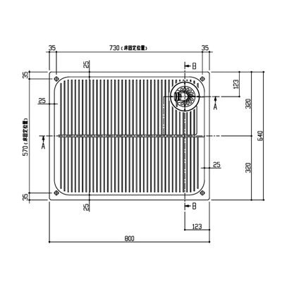 ▲TOTO【PWSP80LJB2W】※※洗濯機パン（縦引きトラップ）  800サイズ BL品 管理番号：1760