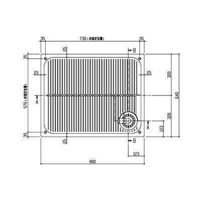 ▲TOTO【PWSP80RDB2W】※※洗濯機パン（横引きトラップ）  800サイズ BL品 管理番号：1760