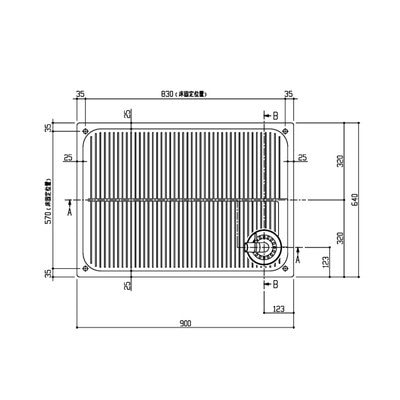 ▲TOTO【PWSP90RDB2W】※※洗濯機パン（横引きトラップ）  900サイズ BL品 管理番号：1760