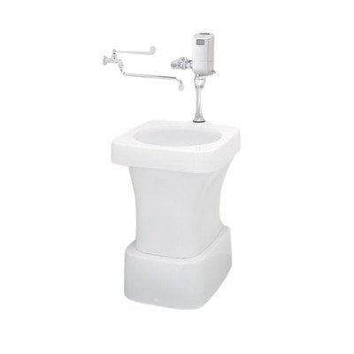 TOTO  掃除口付床置床排水汚物流し KJK》 TOTO 掃除口付床置床排水汚物流し パブリック用流し ωγ0