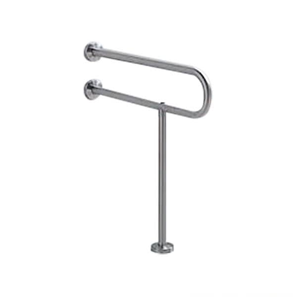 ▲TOTO【T113BP21】腰掛便器用手すりＰ型 パブリック用手すりステンレスタイプ φ34  受注生産品