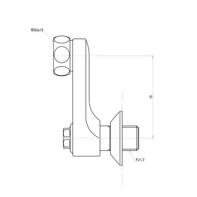 △TOTO【THD106】止水栓付取付脚 サーモ用 の通販｜施主のミカタ