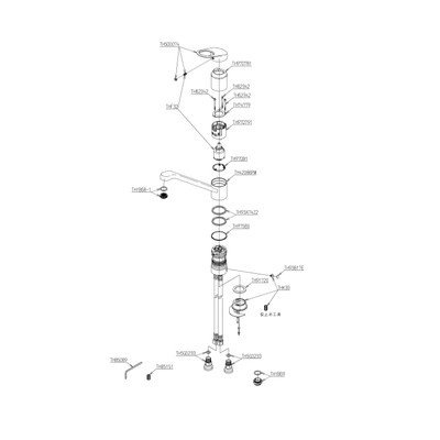 ◎TOTO【TK431RA】台付シングル混合水栓 湯側角度規制付き GG 受注生産品