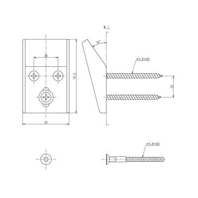 ◎TOTO【TL125D】バックハンガー  部材