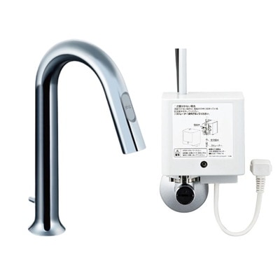 ♪LIXIL INAX【AM-311V1】洗面器･手洗器用自動水栓 オートマージュ グースネックタイプ 手動スイッチ付 単水栓