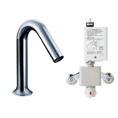 ♪LIXIL INAX【AM-320TC】洗面器･手洗器用サーモスタット付自動水栓 オートマージュMX 混合水栓 節水泡沫