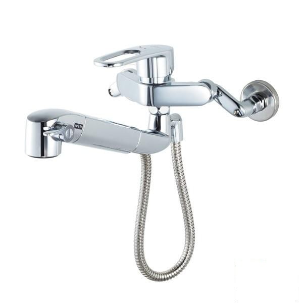 ▲LIXIL INAX【JF-AH437SYZNA(JW)】キッチン水栓 浄水器内蔵型シングルレバー混合水栓 オールインワン 寒冷地仕様