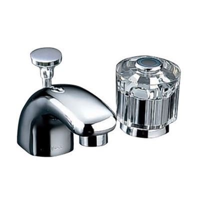 ▲LIXIL INAX【LF-131B-GL】洗面器･手洗器用水栓金具 GLハンドル セパレート水栓 CR/コンビネーションタイプ ポップアップ式