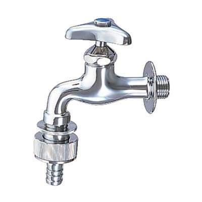 ▲LIXIL INAX【LF-35-13-CV】自動接手カップリング付横水栓 逆止弁付 節水コマ仕様 呼び径13mm