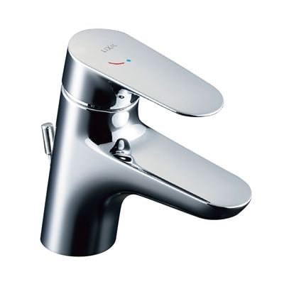 ▲LIXIL INAX【LF-WF340SY】シングルレバー混合水栓 クロマーレS エコハンドル ポップアップ式(ワイヤータイプ) 一般地・寒冷地共用